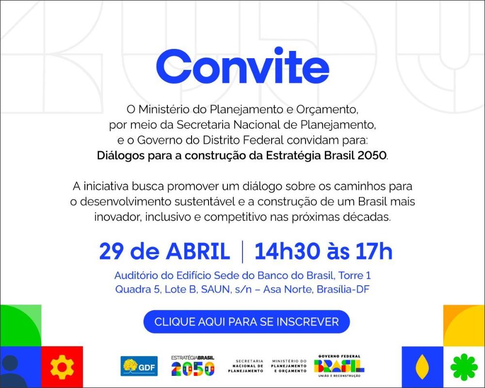 Capa da notícia: GDF e Ministério do Planejamento debatem estratégias para 2050